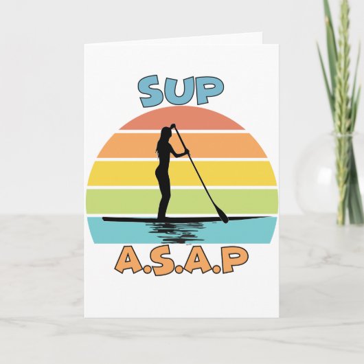 SUP ASAP Standup Paddling Karte (Vorderseite)