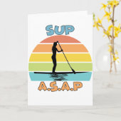 SUP ASAP Standup Paddling Karte (Gelbe Blume)