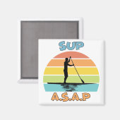 SUP ASAP Standup Paddling Magnet (Vorderseite/Rückseite)