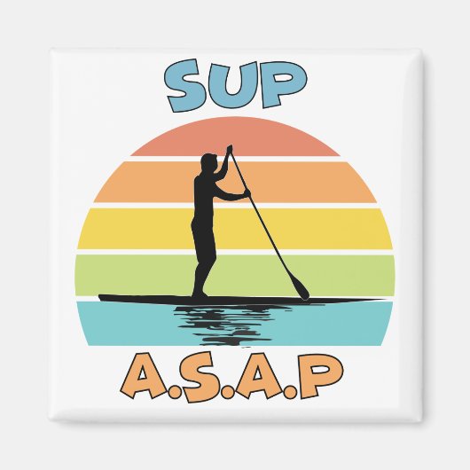 SUP ASAP Standup Paddling Magnet (Vorne)