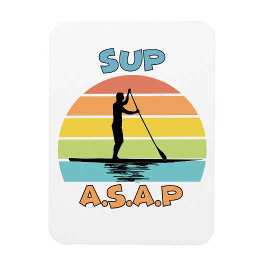 SUP ASAP Standup Paddling Magnet (Vertikal)