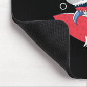 Sup Beaches Funny Shark Summer Beach Lover Meme Va Mousepad (Ecke)