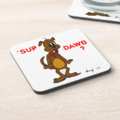 'SUP DAWG? Doggy Cork Untersetzer (Linke Seite)