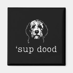 Sup Dood Lustiger Doodle Hund Papa Minimalistische Magnet