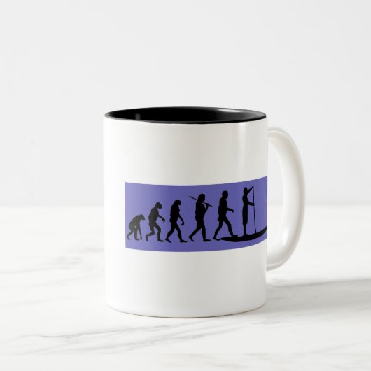 SUP-Evolution, Paddel Zweifarbige Tasse (VorderseiteRechts)