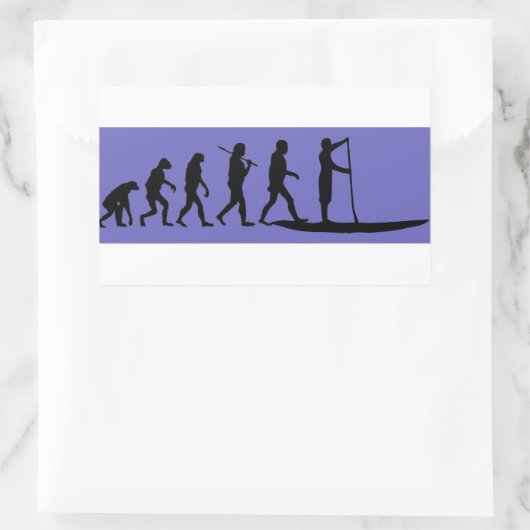 SUP-Evolution Rechteckiger Aufkleber (Tasche)