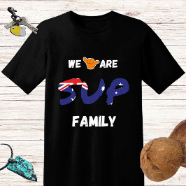 SUP Familie, australische Flagge und Shaka Hand T-Shirt
