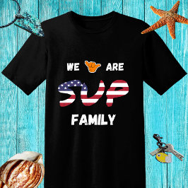 SUP Familiendesign mit US-Flagge und Shaka Hand T-Shirt