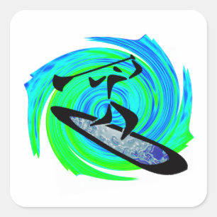 SUP FÜR DAS QUADRATISCHER AUFKLEBER