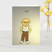 "Sup-" Geburtstags-Karte Karte (Gelbe Blume)