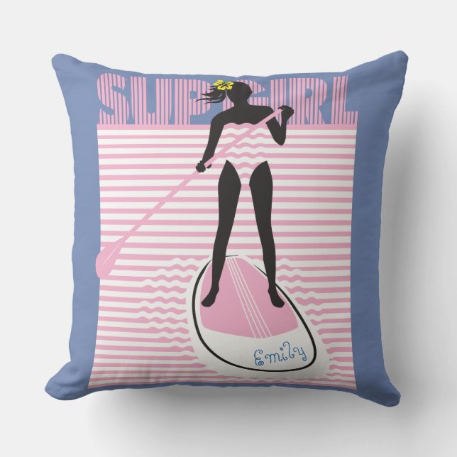 SUP Girl Kissen (Vorderseite)