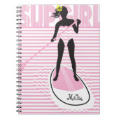 SUP Girl Notizblock (Vorderseite)