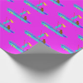 SUP Girl Paddleboarding Jeden Anlaß Geschenkwrake Geschenkpapier (Ecke)