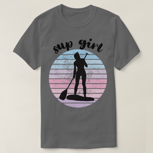 sup Girl Paddleboarding T-Shirt (Design vorne)