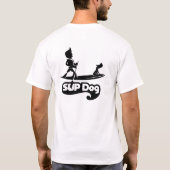 SUP HUND 7 - vordere Tasche und Rückseite T-Shirt (Rückseite)