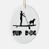 SUP Hund stehend Keramikornament (Rechts)
