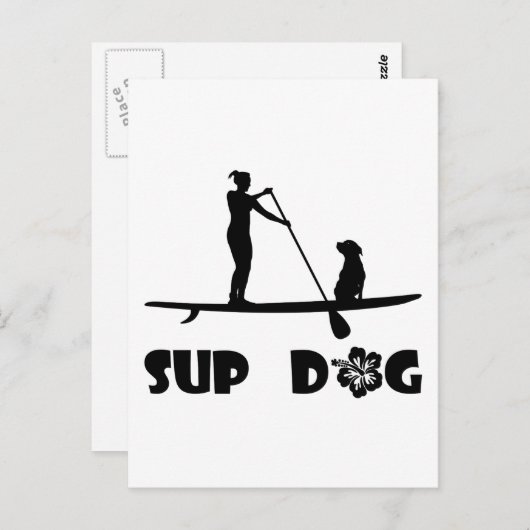 SUP Hundesitzplatz Postkarte (Vorne/Hinten)