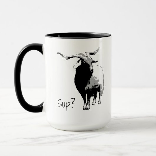 Sup? Klassisches Tassen-T-Shirt Tasse (Links)