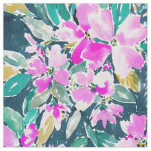 SUP-KUMPEL Hartriegel-BlumenAquarell Stoff