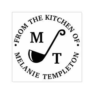 Sup Ladle "From the kitchen" Name Monogram Permastempel