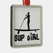 SUP Mädchen Silbernes Ornament (Rechts)
