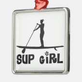SUP Mädchen Silbernes Ornament (Links)