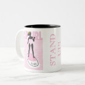 SUP Mädchen Zweifarbige Tasse (Vorderseite Links)