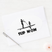 SUP-Mama Ovaler Aufkleber (Umschlag)