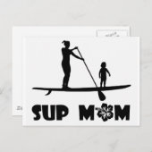 SUP-Mama Postkarte (Vorne/Hinten)