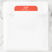 SUP Name Aufkleber Abzeichen Funny Party (Tasche)