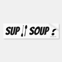 SUP oder Suppe? Autoaufkleber
