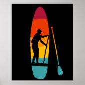 SUP-Paddel-Boarding auf dem Steg Graphic Poster (Vorne)
