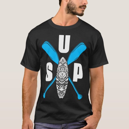 SUP Paddleboard Boarding Paddling Stand Up Paddle T-Shirt (Vorderseite)