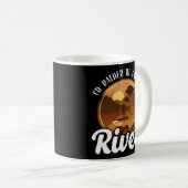 SUP Paddleboard Ich wäre eher auf dem River Girl Kaffeetasse (VorderseiteRechts)