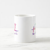 SUP Paddleboard Live Liebe Paddle Girl Heartbeat Kaffeetasse (Mittel)