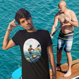 SUP-Paddleboard mit Standauflage T-Shirt