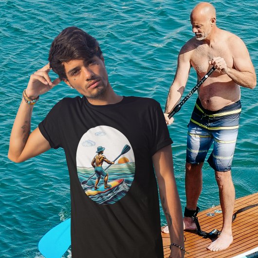SUP-Paddleboard mit Standauflage T-Shirt