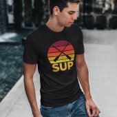 SUP Retro Stand Up Paddle Sunset T-Shirt