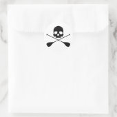 SUP Skull Runder Aufkleber (Tasche)