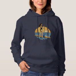 SUP-Sonnenuntergangs-Paddeln | Paddleboard-Strand- Hoodie