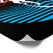 Sup Stand Up Paddle-Boarding Surfbrett Surfen Te Poster (Ecke)