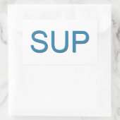 SUP (Stand Up Paddleboarding) Rechteckiger Aufkleber (Tasche)