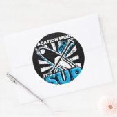 SUP Stand Up Paddleboarding Vacation Runder Aufkleber (Umschlag)