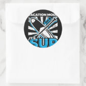 SUP Stand Up Paddleboarding Vacation Runder Aufkleber (Tasche)