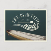 SUP Stand up Paddling Urlaub Retro Postkarte (Vorderseite)