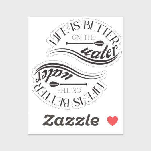 SUP Standaufpaddeldekoration Aufkleber (Blatt)