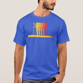 SUP Standup Paddle Boarding Paddel auf Sunset Desi T-Shirt