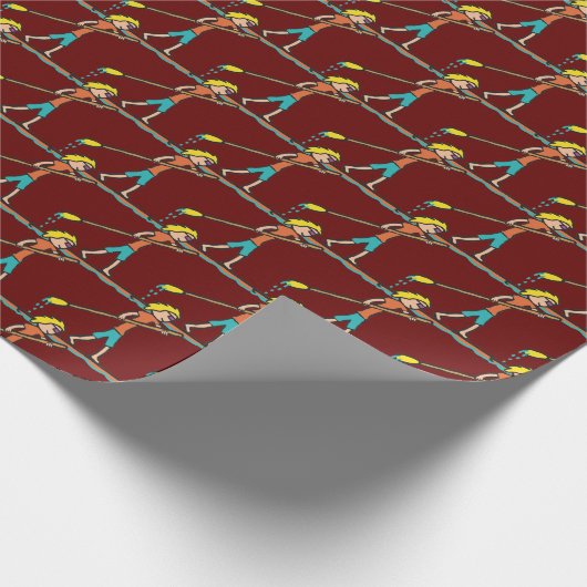 SUP Standup Paddleboard Geschenkpapier (Ecke)