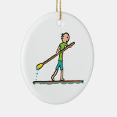 SUP Standup Paddleboard Keramik Ornament (Rechts)
