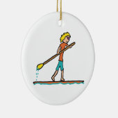SUP Standup Paddleboard Keramik Ornament (Rechts)